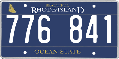 RI license plate 776841