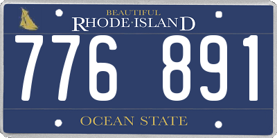 RI license plate 776891