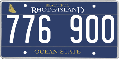 RI license plate 776900