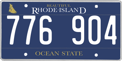RI license plate 776904