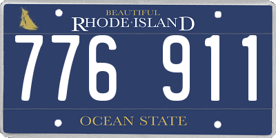 RI license plate 776911
