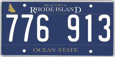 RI license plate 776913