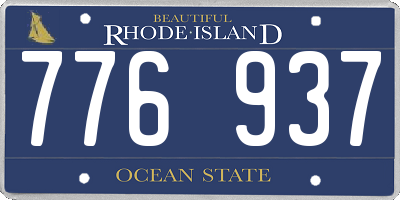 RI license plate 776937