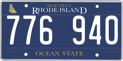 RI license plate 776940