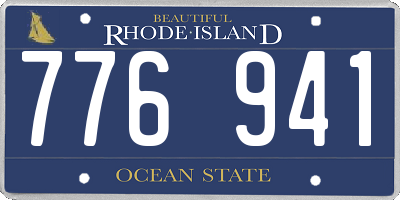 RI license plate 776941