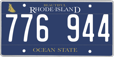 RI license plate 776944