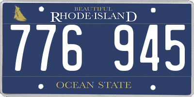 RI license plate 776945