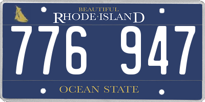 RI license plate 776947