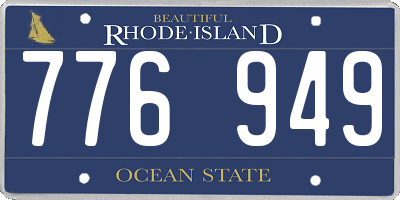 RI license plate 776949