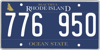 RI license plate 776950