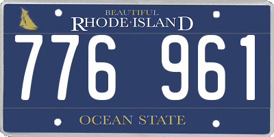 RI license plate 776961