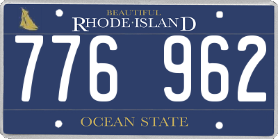 RI license plate 776962