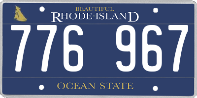 RI license plate 776967