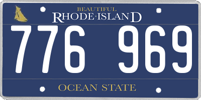 RI license plate 776969
