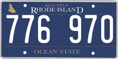 RI license plate 776970