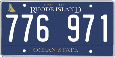 RI license plate 776971