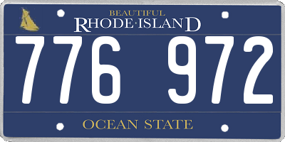 RI license plate 776972