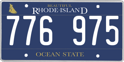 RI license plate 776975