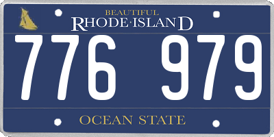 RI license plate 776979