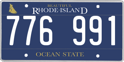 RI license plate 776991