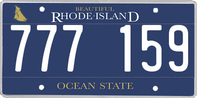 RI license plate 777159