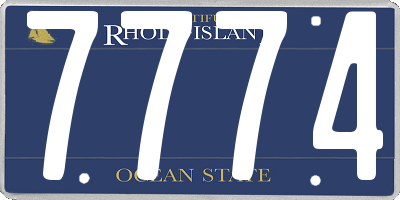 RI license plate 7774