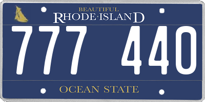 RI license plate 777440
