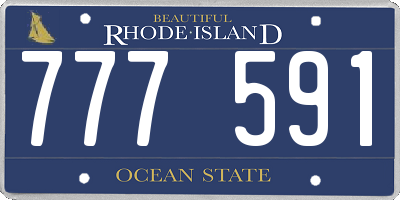 RI license plate 777591