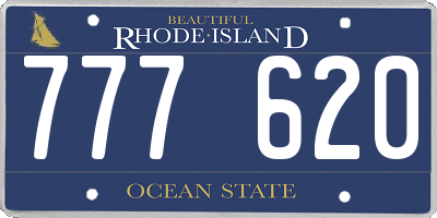 RI license plate 777620