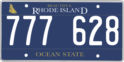 RI license plate 777628