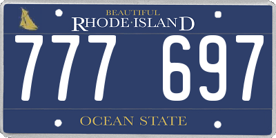 RI license plate 777697