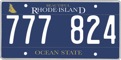 RI license plate 777824