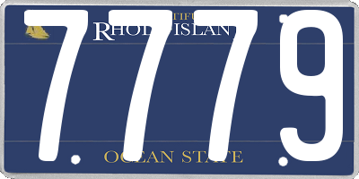 RI license plate 7779