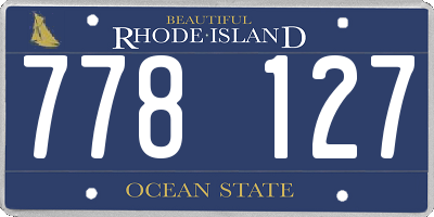 RI license plate 778127