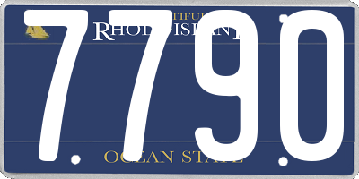 RI license plate 7790