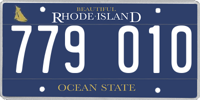 RI license plate 779010