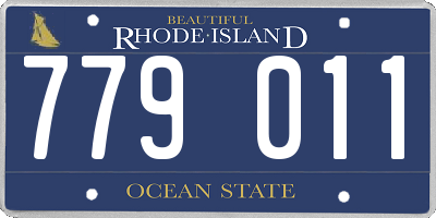 RI license plate 779011
