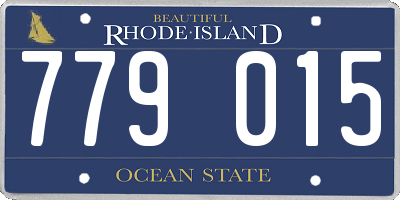 RI license plate 779015