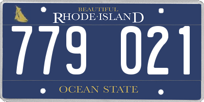RI license plate 779021