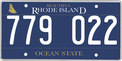 RI license plate 779022