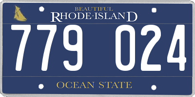 RI license plate 779024