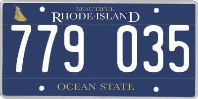 RI license plate 779035