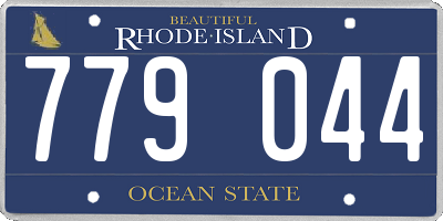 RI license plate 779044