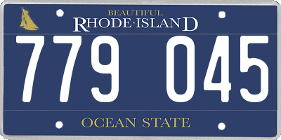 RI license plate 779045