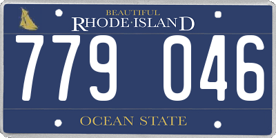 RI license plate 779046