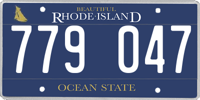 RI license plate 779047