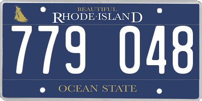 RI license plate 779048