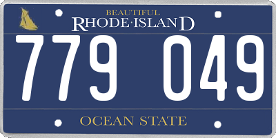 RI license plate 779049