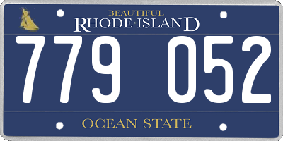 RI license plate 779052