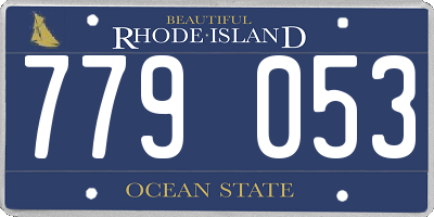 RI license plate 779053